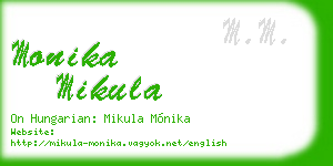 monika mikula business card