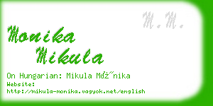 monika mikula business card